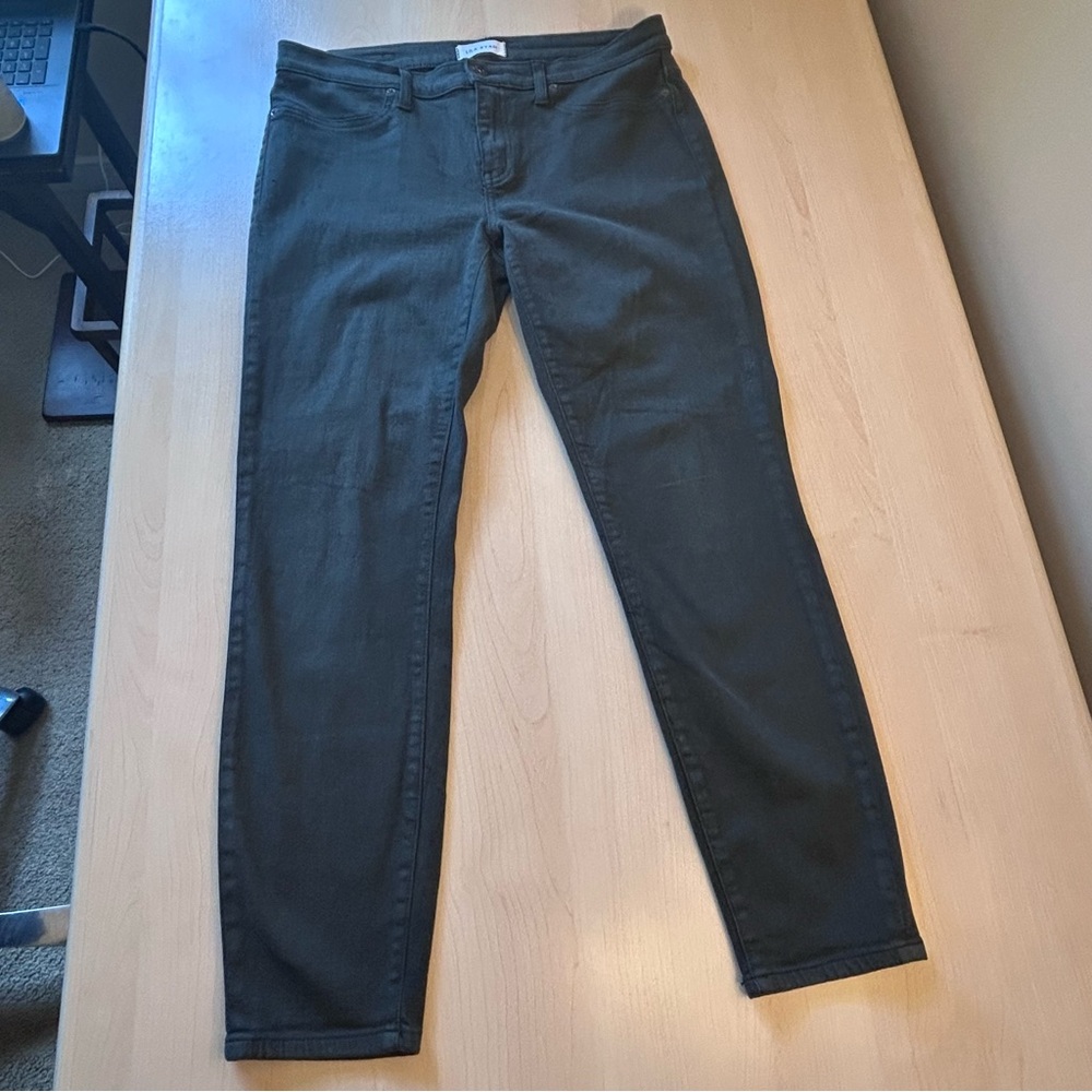 LILA RYAN Women's Skinny Jeans in Dark Green Size 30